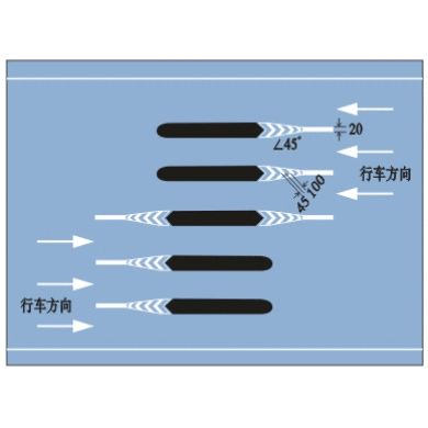 收费岛地面标线